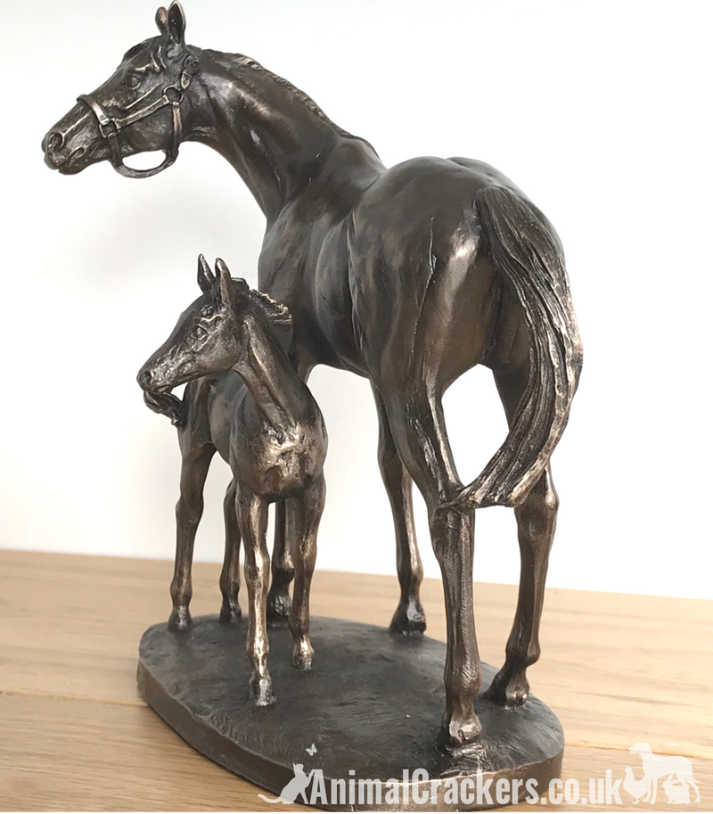 Mare & Foal ornament in Cold Cast Bronze, by David Geenty