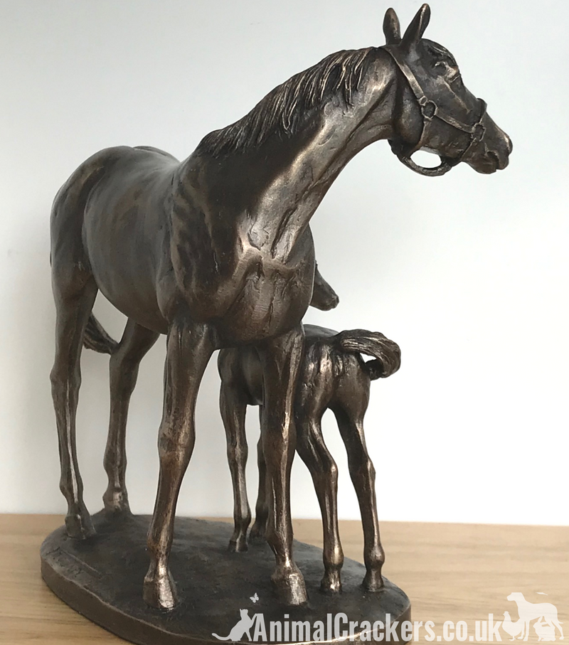 Mare & Foal ornament in Cold Cast Bronze, by David Geenty