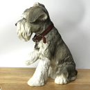 Extra large 24cm Schnauzer figurine by Leonardo, gift boxed