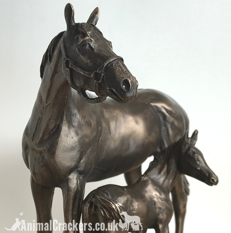 Mare & Foal ornament in Cold Cast Bronze, by David Geenty
