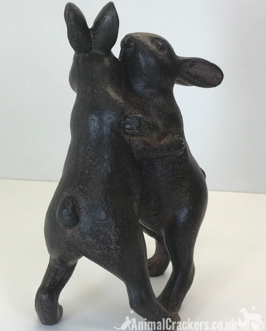 Dancing Rabbits Bronze Dancing Rabbits ornament sculpture bronze /clay effect hare bunny love