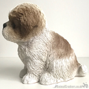 Vivid Arts Pet Pals Beige & White Shih Tzu Puppy ornament, Dog lover gift, in presentation gift box