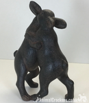 Dancing Rabbits ornament sculpture bronze /clay effect hare bunny lover gift