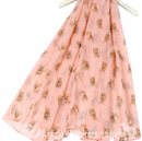 Ladies lightweight Chihuahua Scarf Sarong in a selection of colours
