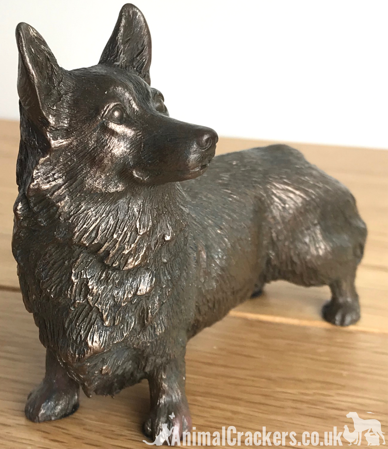Beauchamp Bronze Corgi lover gift sculpture ornament statue figurine collectable