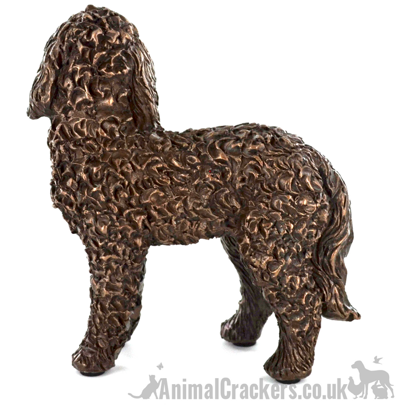 Cold Cast Bronze Labradoodle ornament figurine collectable Doodle Dog lover gift