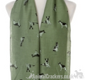 German Shepherd print cotton mix ladies Scarf Sarong Alsatian dog lover gift