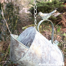 Watering Can bird house nest box, metal verdigris effect