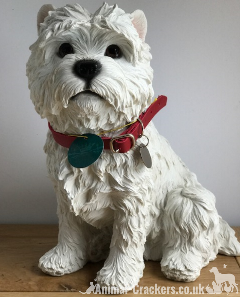 Extra large 23cm West Highland Terrier Westie figurine, quality ornament from Leonardo