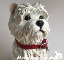Extra large 23cm West Highland Terrier Westie figurine, quality ornament from Leonardo