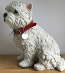 Extra large 23cm West Highland Terrier Westie figurine, quality ornament from Leonardo