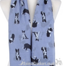 Border Collie (black & white print) ladies Scarf Sarong, quality cotton mix fabric