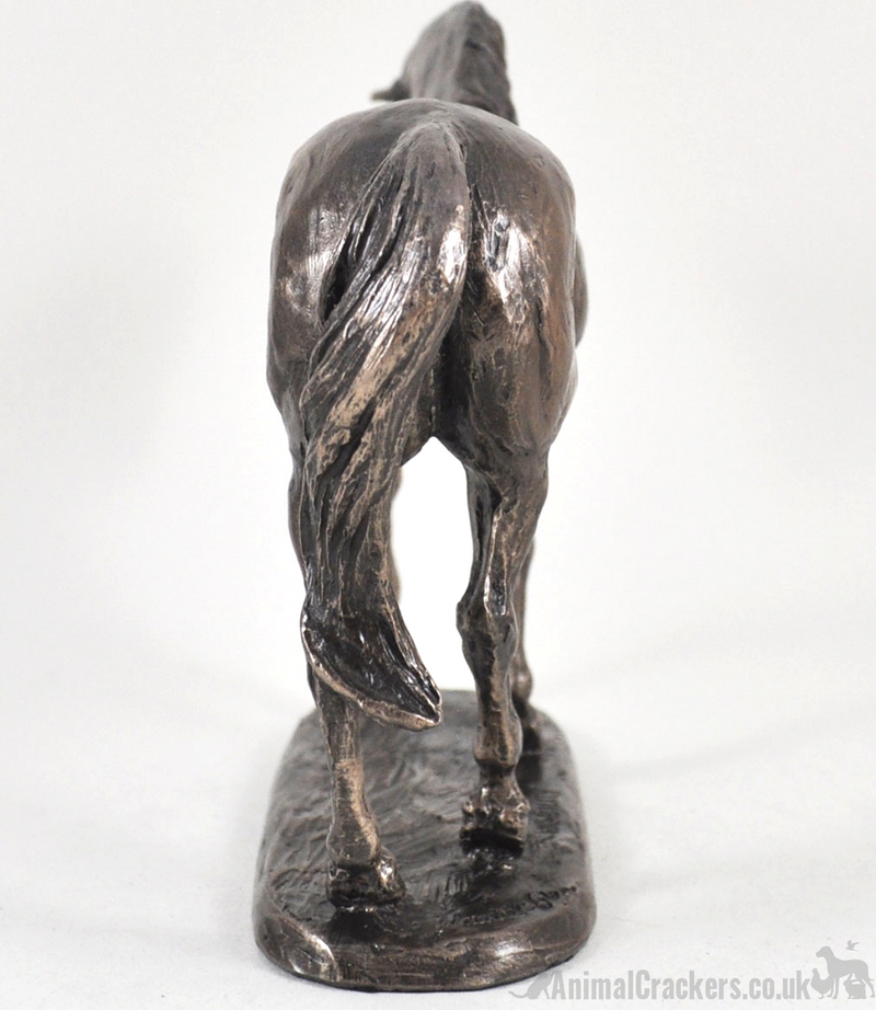 'Nobility' horse figurine by Harriet Glen, cold cast bronze ornament, racehorse lover gift