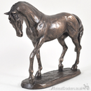 'Nobility' horse figurine by Harriet Glen, cold cast bronze ornament, racehorse lover gift