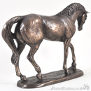 'Nobility' horse figurine by Harriet Glen, cold cast bronze ornament, racehorse lover gift