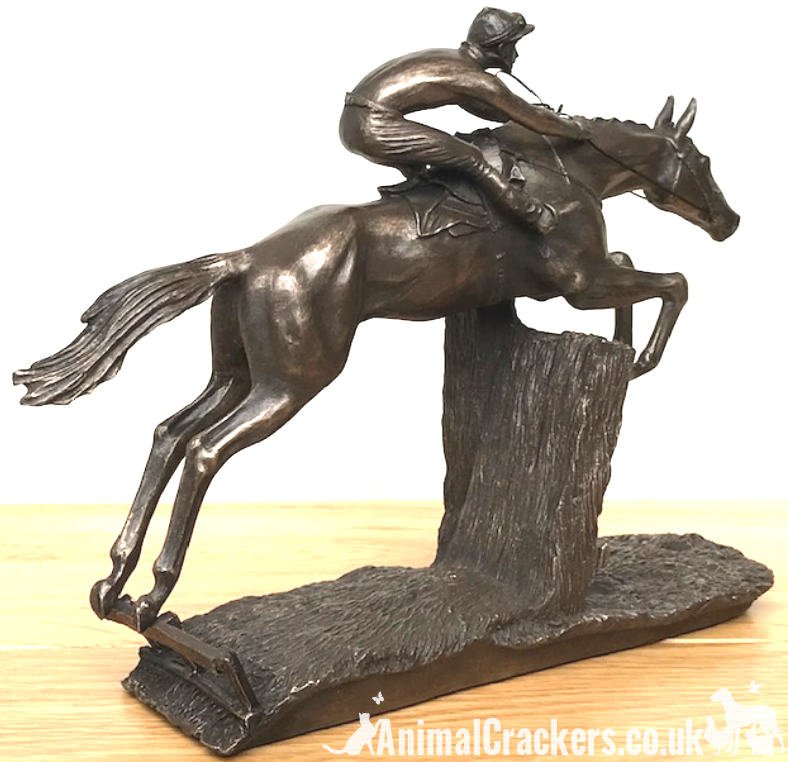 David Geenty 'At Full Stretch' bronze racehorse ornament figurine sculpture gift