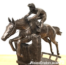 David Geenty 'At Full Stretch' bronze racehorse ornament figurine sculpture gift