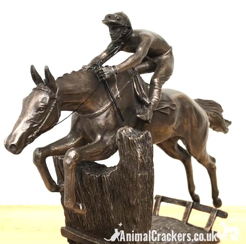 David Geenty 'At Full Stretch' bronze racehorse ornament figurine sculpture gift