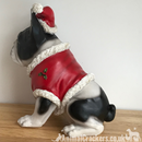 Large Black & White French Bulldog Frenchie Dog Christmas jumper ornament decoration gift