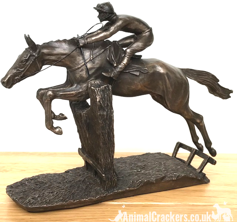 David Geenty 'At Full Stretch' bronze racehorse ornament figurine sculpture gift