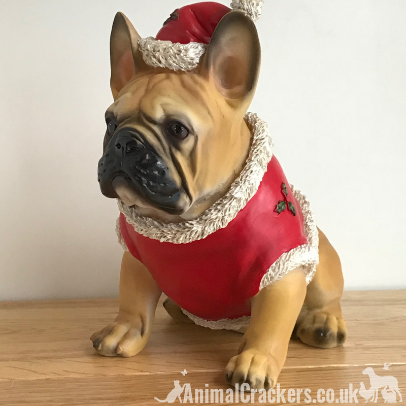 French Bulldog Tan Frenchie Dog Christmas jumper outfit ornament dec