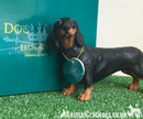 Black & Tan Dachshund Sausage Dog Leonardo lifelike ornament figurine gift boxed
