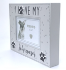 Schnauzer photo frame wooden box style picture holder, 6" x 4"