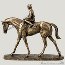 Going to the Post' cold cast bronze racehorse ornament figurine designed by Harriet Glen
