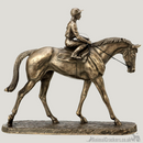 Going to the Post' cold cast bronze racehorse ornament figurine designed by Harriet Glen