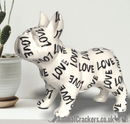 Pomme Pidou 'Jack' the French Bulldog ceramic money box, Black & White in a choice of 3 designs