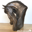 Cold cast bronze Mare & Foal Heads sculpture by David Geenty, fabulous Horse or Pony lover gift, a real statement piece
