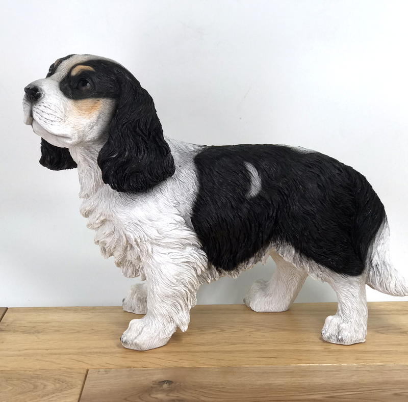 Large (31cm) Cavalier King Charles Spaniel figurine, heavy weight,  home or garden decoration