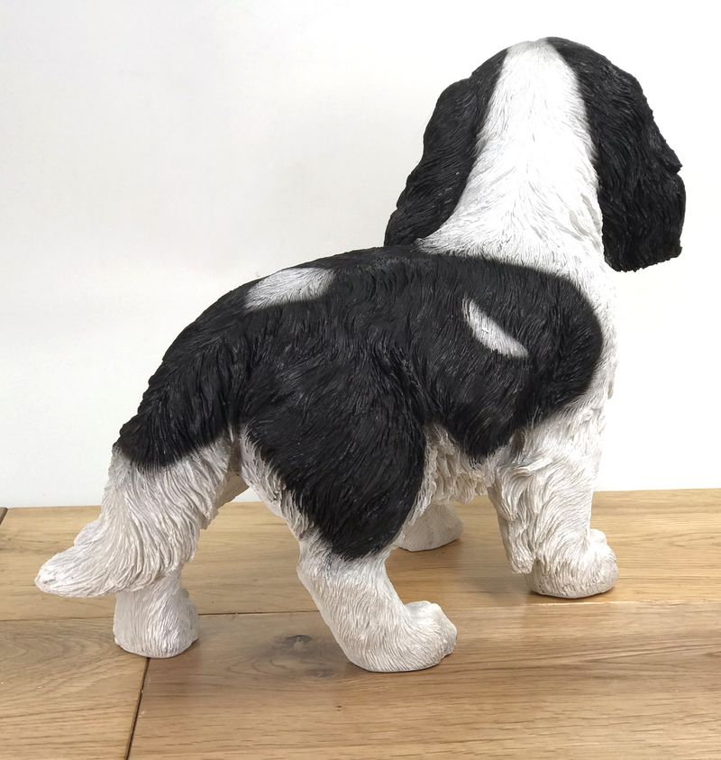 Large (31cm) Cavalier King Charles Spaniel figurine, heavy weight,  home or garden decoration