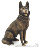 16cm German Shepherd bronze effect ornament figurine Alsatian lover gift