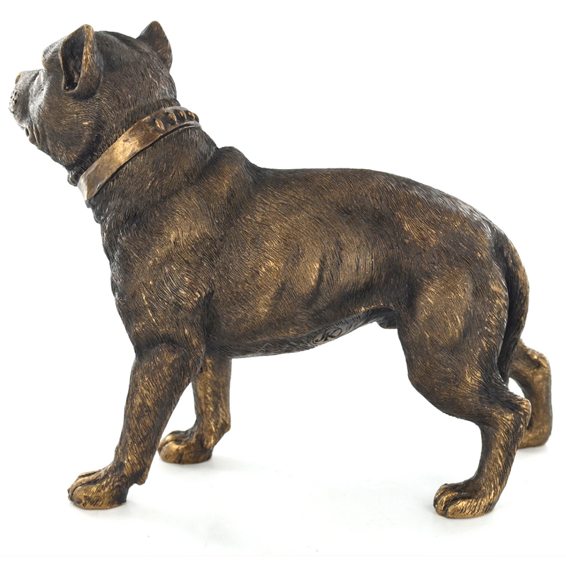 18cm bronze effect Pit Bull Terrier ornament