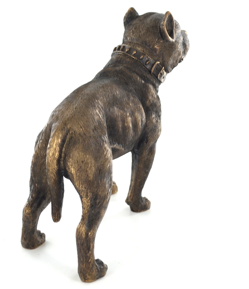 18cm bronze effect Pit Bull Terrier ornament