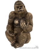 Bronze effect Gorilla Wine Bottle Holder ornament decoration, monkey lover gift