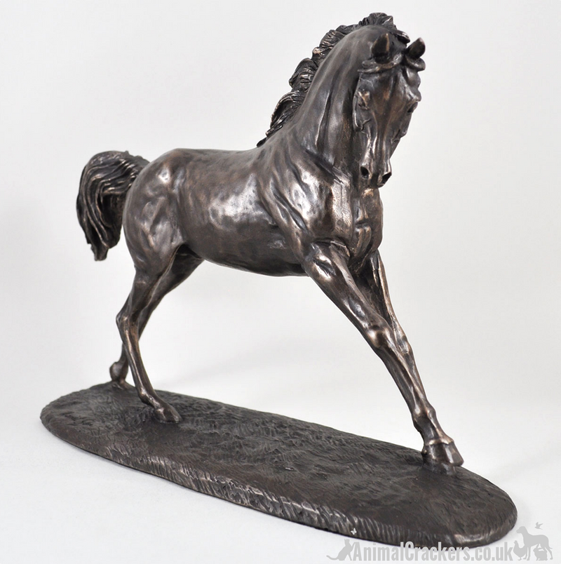 Large 'Cantering Arabian' by Harriet Glen, fabulous Bronze Arab Stallion Horse figurine