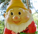 Large (34cm) Gnome with Orange hat, tree hanging novelty garden ornament