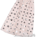 Silver foil Paw print ladies  lightweight cotton mix Scarf Sarong in choice of colours