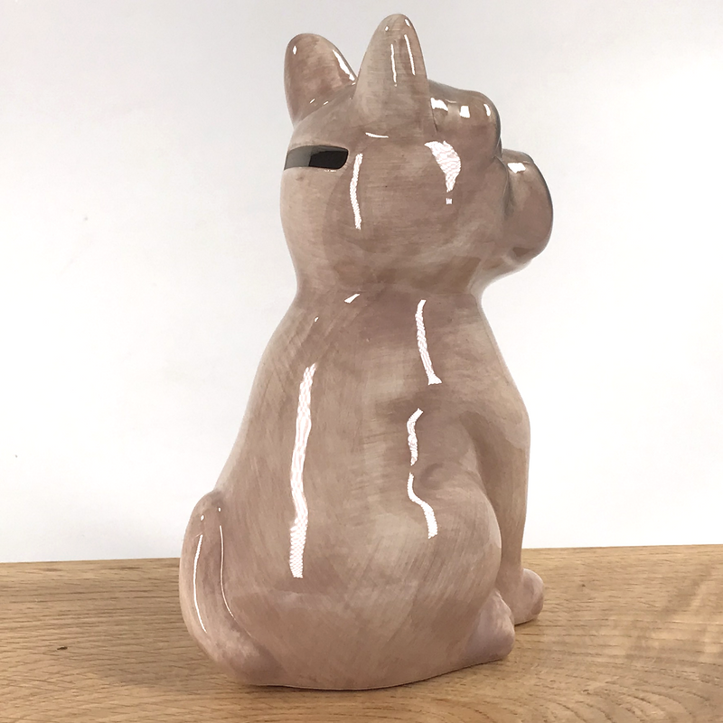 French Bulldog ceramic Money Box piggy bank by Lesser & Pavey, boxed