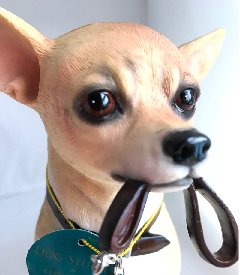 Chihuahua large 18cm quality lifelike Leonardo ornament figurine, gift boxed