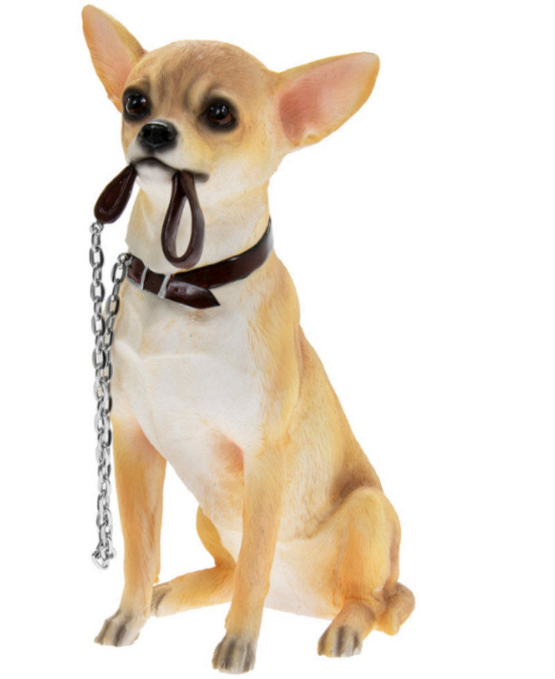 Chihuahua large 18cm quality lifelike Leonardo ornament figurine, gift boxed