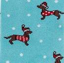 Ladies Bamboo Christmas Dachshund socks, Sausage Dog Lover gift stocking filler