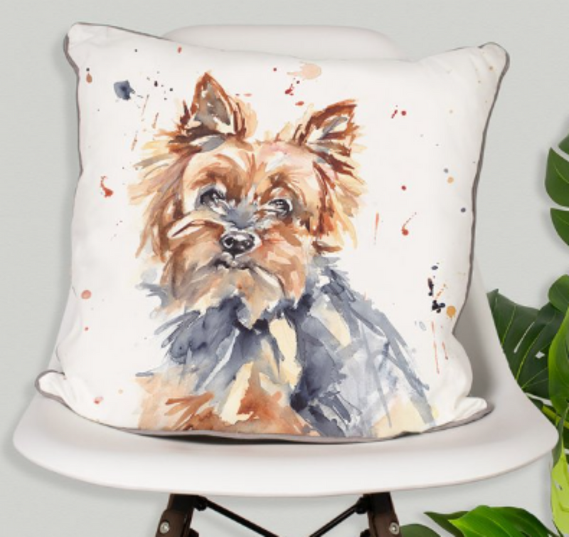 Yorkshire Terrier Cushion with inner, Leonardo Man's Best Friend range by Leonardo designed by Jennifer Rose