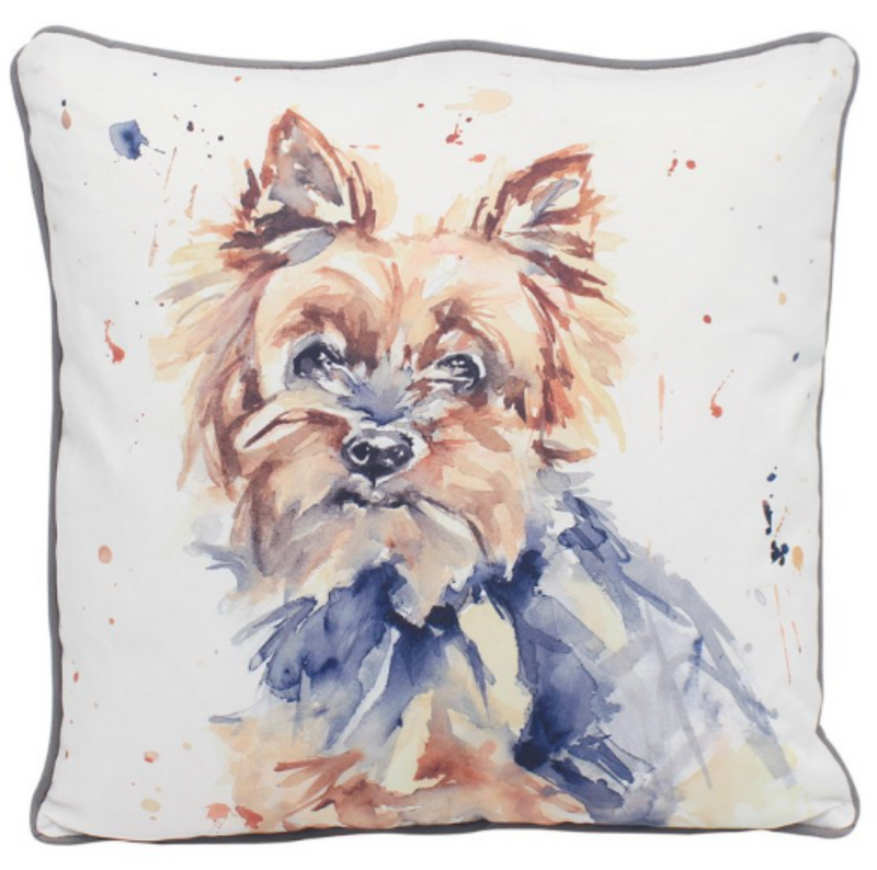 Yorkshire Terrier Cushion with inner, Leonardo Man's Best Friend range by Leonardo designed by Jennifer Rose