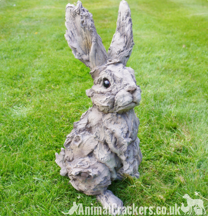 Large drift wood effect Rabbit bunny lover gift garden ornament decoration sculpture