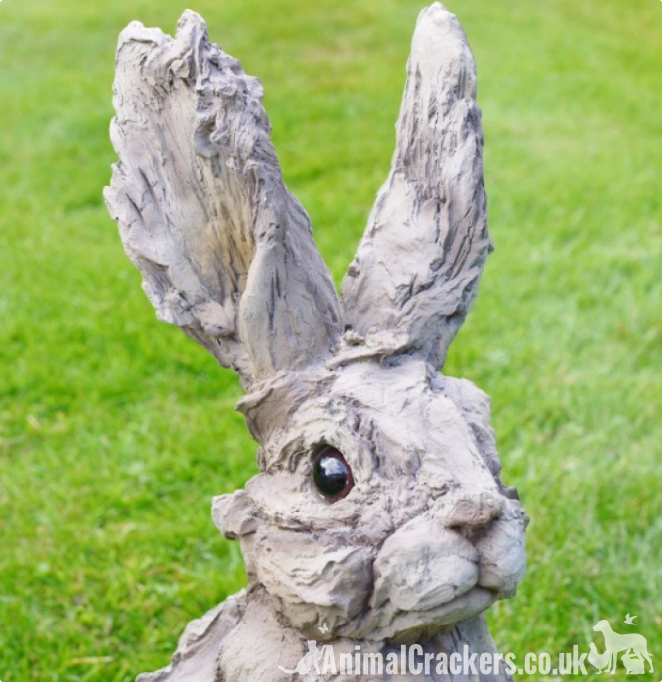 Large drift wood effect Rabbit bunny lover gift garden ornament decoration sculpture