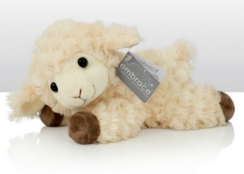Plush Soft 'Leaping Larry' lamb children's toy or nursery decoration, in two sizes, great sheep lover gift