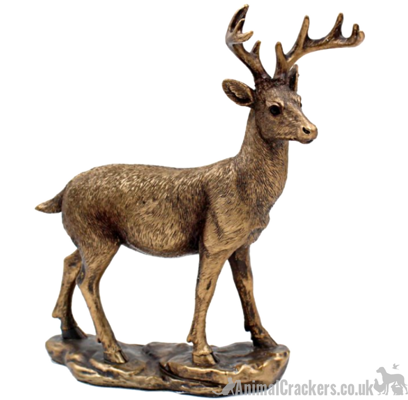 Deer ornament from the Bronzed Reflections range by Leonardo, gift boxed